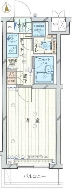 京急本線 平和島駅 徒歩5分 4階建 築17年の間取り写真