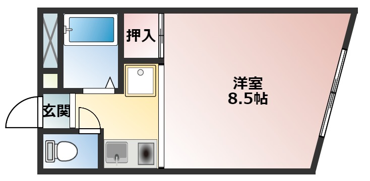 レディースマンションプリンセスの間取り写真