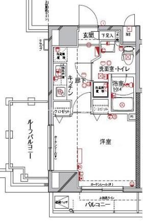 フィオリーシェ東浅草の間取り写真