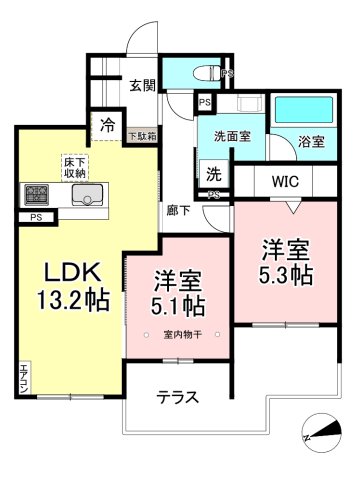 フォレ アベニールの間取り写真