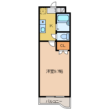 浜松市中央区 3階建 築25年の間取り写真