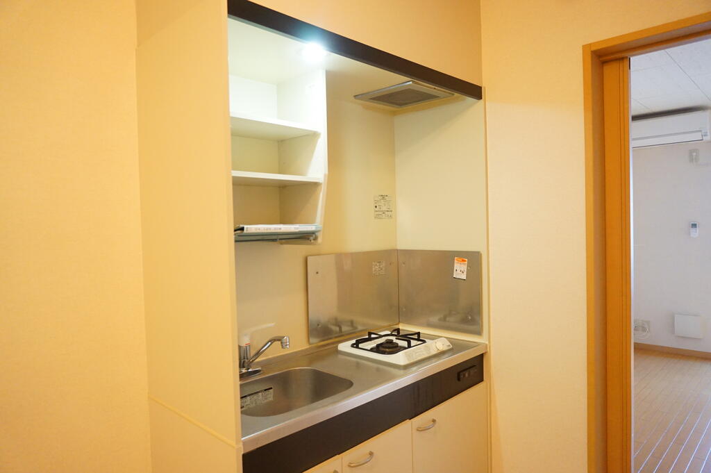 キッチン　1口ガスコンロ付のコンパクトキッチン☆