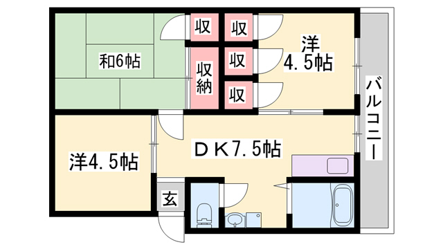 アーバン朝来の間取り