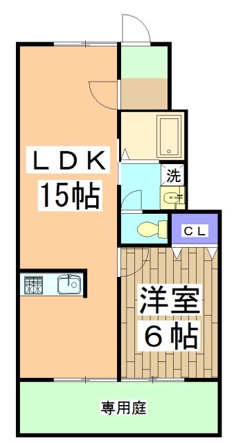 京都市右京区梅津南町のマンションの間取り