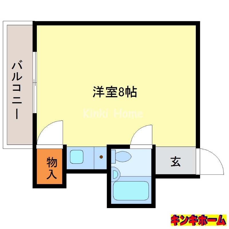 和歌山市有家のマンションの間取り