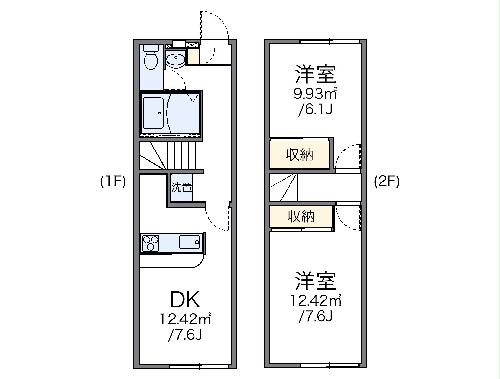 レオパレスシティパルＣの間取り