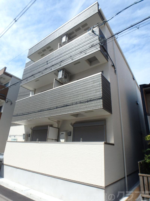 大阪市住之江区中加賀屋のアパートの建物外観