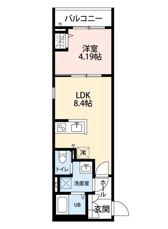 大和市中央のアパートの間取り