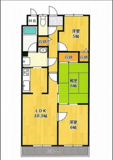 ラフェスタ大塩の間取り