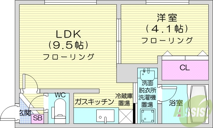 【SUONO南円山の間取り】