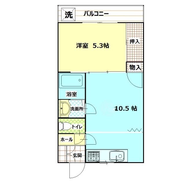 ウエスト105の間取り