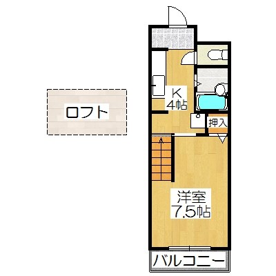 京都市山科区日ノ岡堤谷町のマンションの間取り