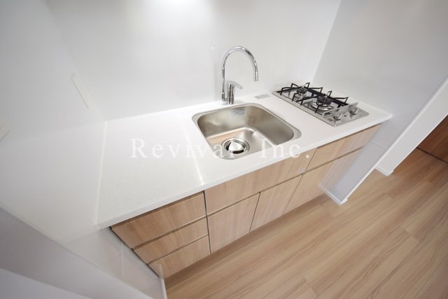 キッチン　清潔感あるキッチンはパークアクシスシリーズならでは