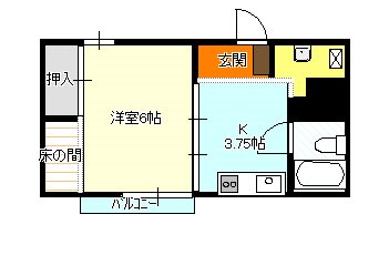 土浦市川口のマンションの間取り