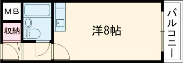 茨木市中津町のマンションの間取り