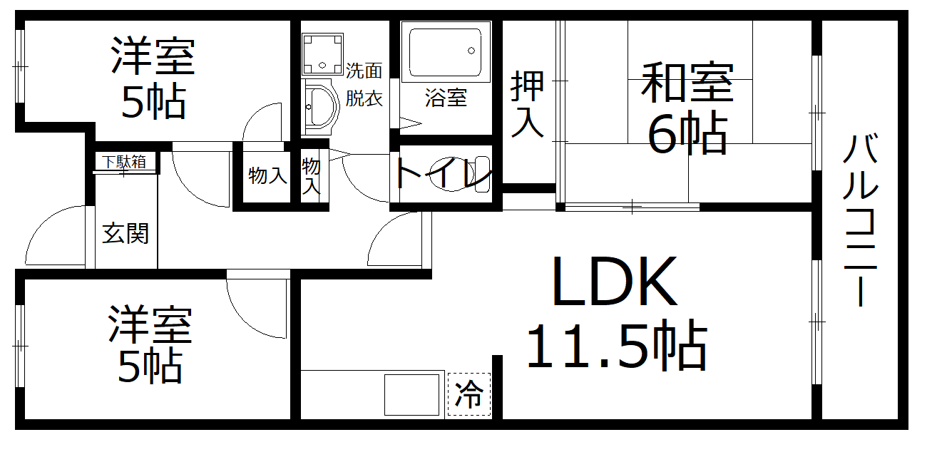 コスモコートの間取り