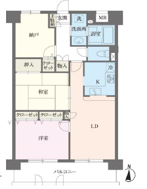 本駒込Kマンションの間取り