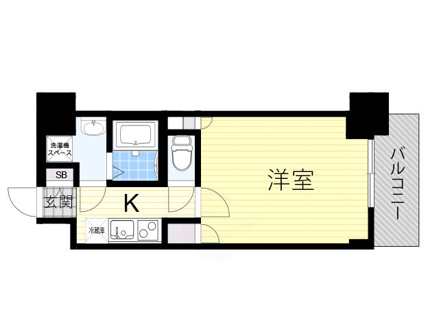 大阪市住吉区苅田のマンションの間取り