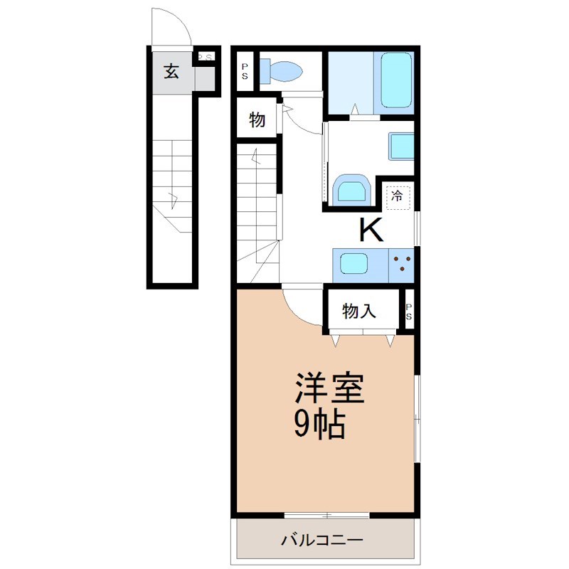 アンプルール　リーブル　Soleado IIの間取り