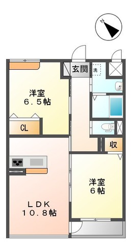 ビレッジ高坪の間取り