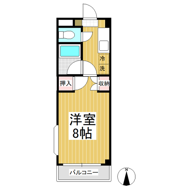 エクセレントハイツキーウエストの間取り