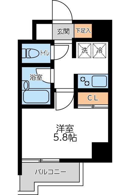 大田区大森北のマンションの間取り