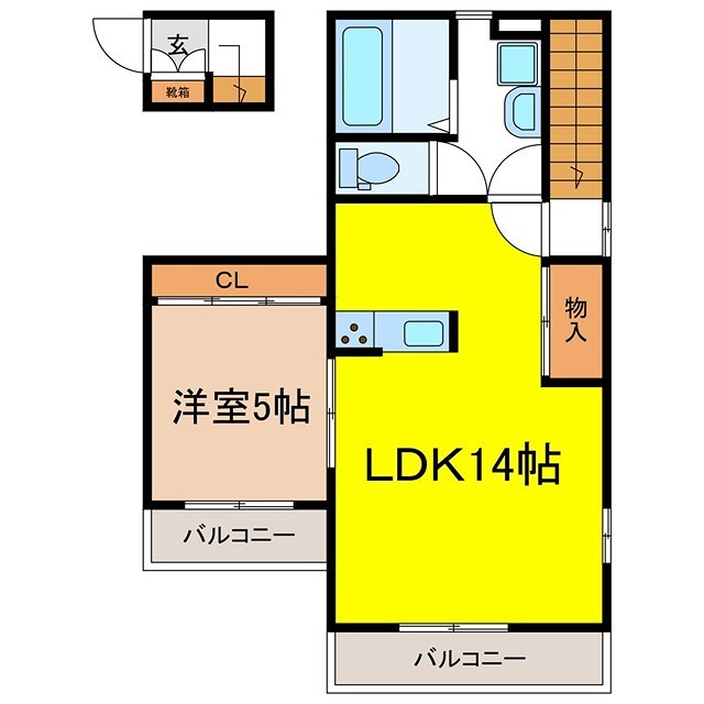 メゾン・ド・新町の間取り