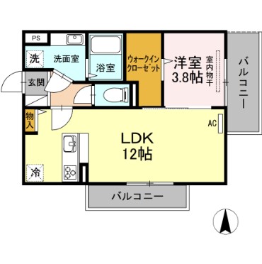 OMK東大利の間取り