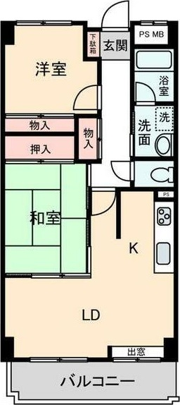 ウーリィパレス第二大森の間取り