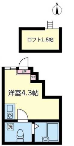 練馬区桜台のアパートの間取り