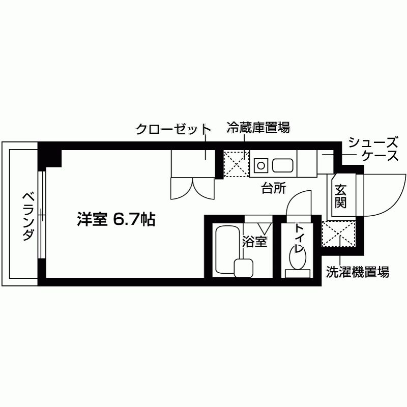 M’s　cubeの間取り