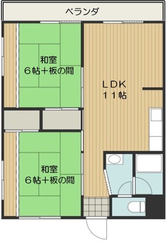 第2スカイハイツタカラの間取り