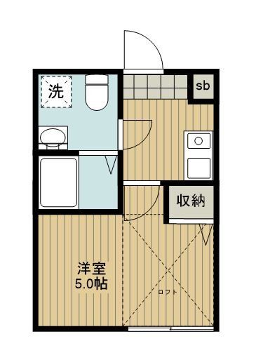 東村山市野口町のアパートの間取り