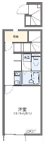 富士宮市粟倉南町のアパートの間取り