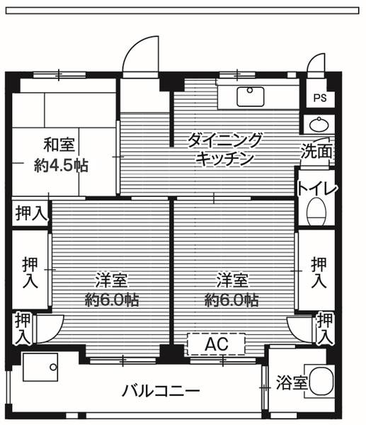 【ビレッジハウス上尾4号棟の間取り】