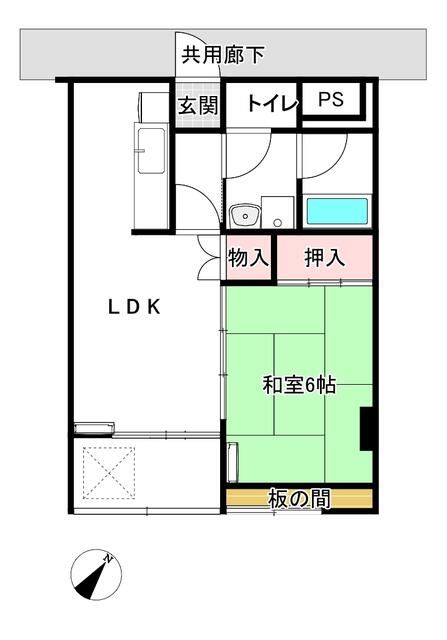 横浜市緑区十日市場町のマンションの間取り