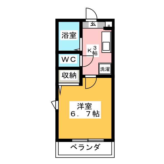 ジュネス横地の間取り