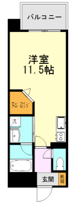 熊本市中央区大江のマンションの間取り