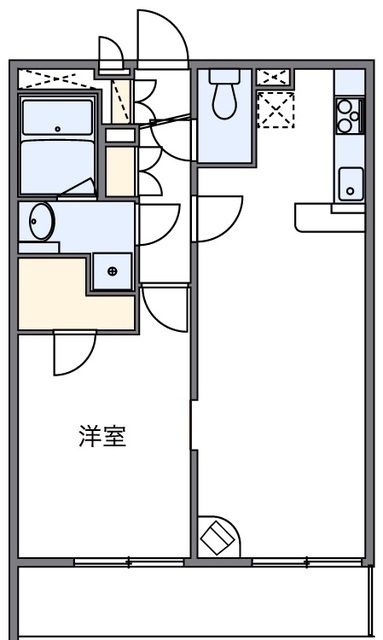 大田区西六郷のマンションの間取り