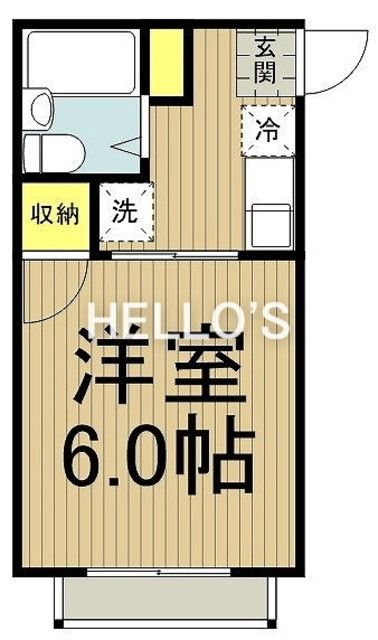 日野市日野本町のアパートの間取り