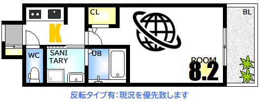 広島市西区中広町のマンションの間取り