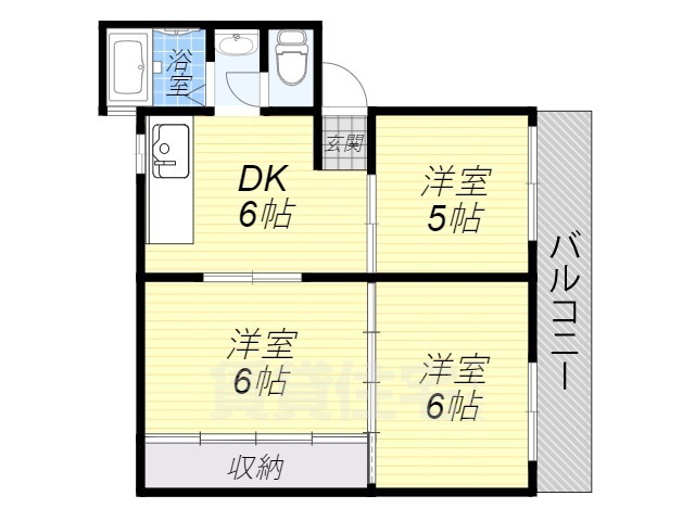 大阪市城東区野江のマンションの間取り