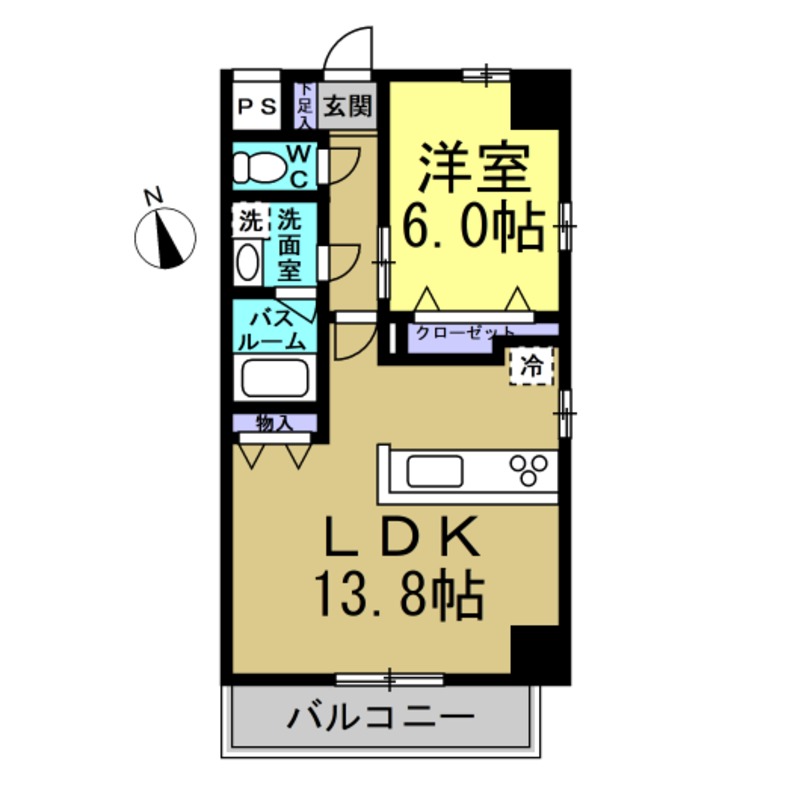 コントレイルりんくう常滑の間取り