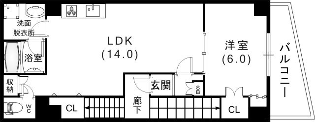 フォルム坂口通の間取り