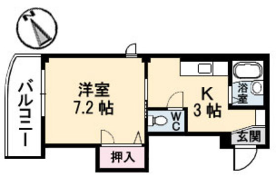 広島市安佐南区中須のマンションの間取り