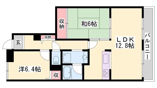 サンハイツ北原の間取り