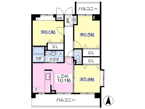 エクセラン光の森の間取り