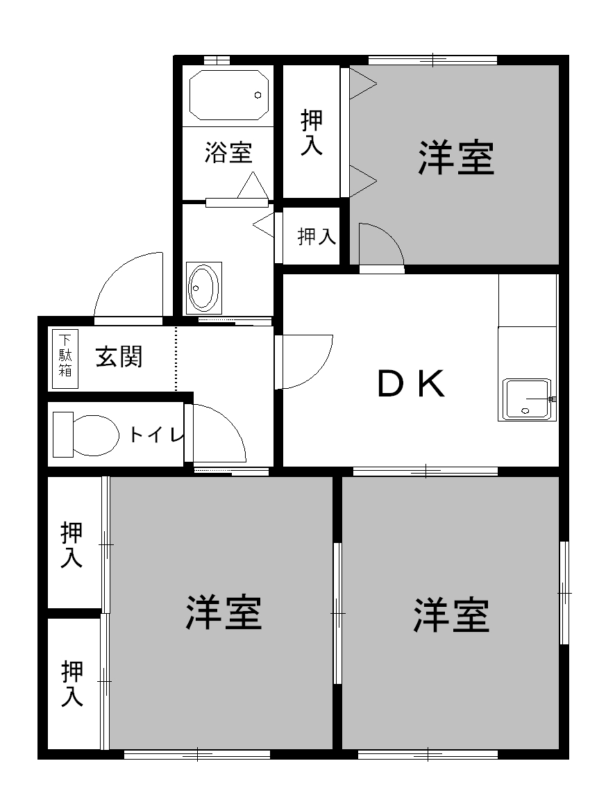 ハイネス瀬山Ｂの間取り