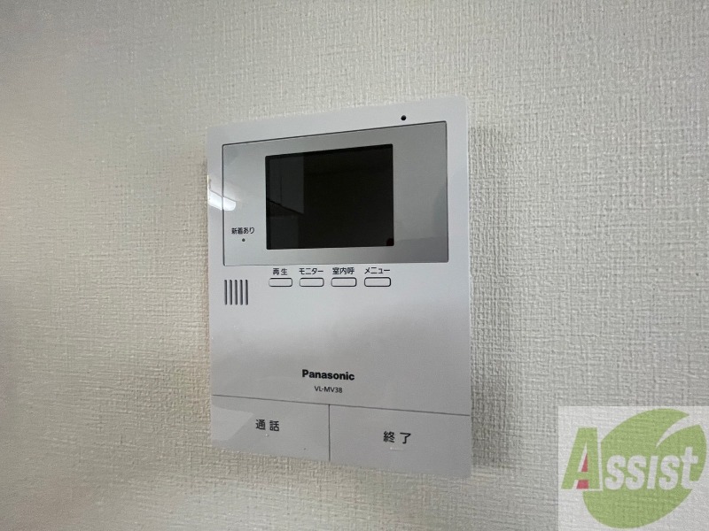 セキュリティ　インターホンで来客確認ができます。安心ですね。