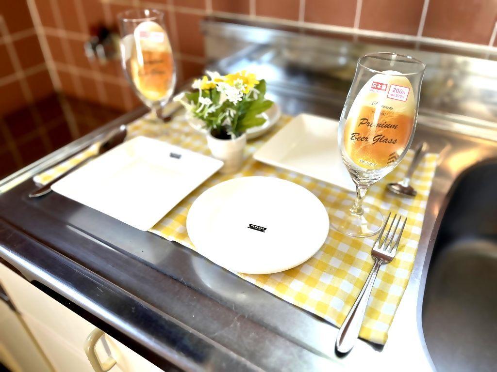 キッチン　食事で楽しい時間をお過ごしください！